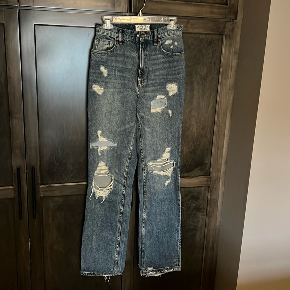 We The Free dark wash ripped jeans